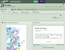 Tablet Screenshot of m3rriqu3.deviantart.com