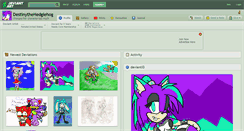 Desktop Screenshot of destinythehedgiehog.deviantart.com