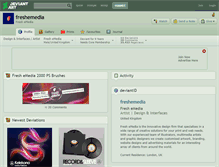 Tablet Screenshot of freshemedia.deviantart.com