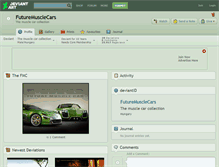 Tablet Screenshot of futuremusclecars.deviantart.com