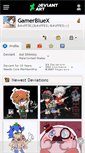 Mobile Screenshot of gamerbluex.deviantart.com