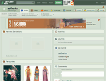 Tablet Screenshot of aetherkn.deviantart.com