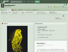 Tablet Screenshot of deaddreamer.deviantart.com