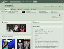 Tablet Screenshot of nano-desu13.deviantart.com