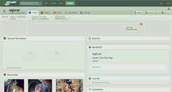 Desktop Screenshot of leglover.deviantart.com