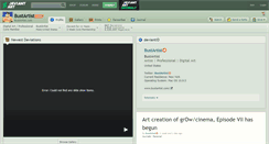 Desktop Screenshot of bustartist.deviantart.com