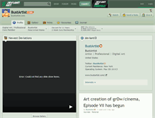 Tablet Screenshot of bustartist.deviantart.com
