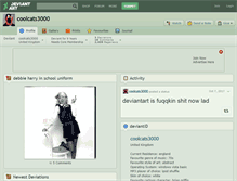 Tablet Screenshot of coolcats3000.deviantart.com