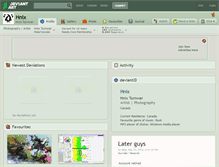 Tablet Screenshot of hnix.deviantart.com
