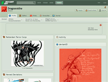 Tablet Screenshot of dragoonathe.deviantart.com