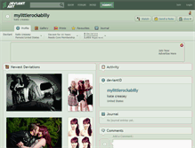 Tablet Screenshot of mylittlerockabilly.deviantart.com