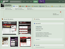Tablet Screenshot of milest0ne.deviantart.com