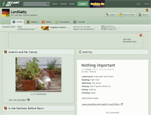 Tablet Screenshot of lordgatty.deviantart.com