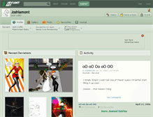 Tablet Screenshot of joshlamont.deviantart.com