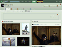 Tablet Screenshot of lonelywalker.deviantart.com