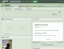 Tablet Screenshot of casgrain.deviantart.com