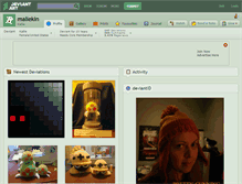 Tablet Screenshot of maliekin.deviantart.com