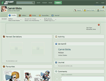 Tablet Screenshot of carrot-sticks.deviantart.com