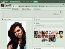 Tablet Screenshot of frayna77.deviantart.com