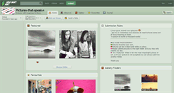 Desktop Screenshot of pictures-that-speak.deviantart.com