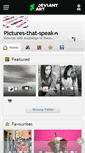 Mobile Screenshot of pictures-that-speak.deviantart.com