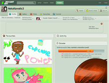 Tablet Screenshot of nekokawaiix3.deviantart.com