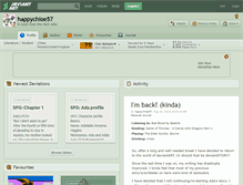 Tablet Screenshot of happychloe57.deviantart.com