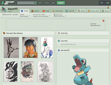Tablet Screenshot of kasun95.deviantart.com