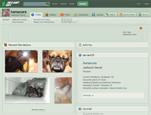 Tablet Screenshot of horsecore.deviantart.com