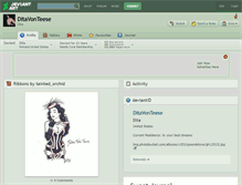 Tablet Screenshot of ditavonteese.deviantart.com