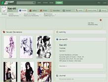 Tablet Screenshot of kao-shi.deviantart.com