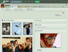 Tablet Screenshot of dapink.deviantart.com