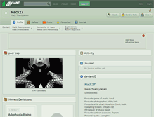 Tablet Screenshot of mack27.deviantart.com