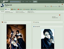 Tablet Screenshot of phelios123.deviantart.com