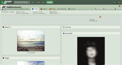 Desktop Screenshot of matthewlowery.deviantart.com