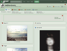 Tablet Screenshot of matthewlowery.deviantart.com