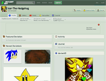 Tablet Screenshot of icer-the-hedgehog.deviantart.com