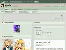 Tablet Screenshot of jaderella.deviantart.com