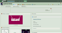Desktop Screenshot of hysterical-woman.deviantart.com