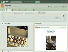 Tablet Screenshot of jam-tart.deviantart.com