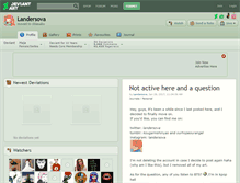 Tablet Screenshot of landersova.deviantart.com