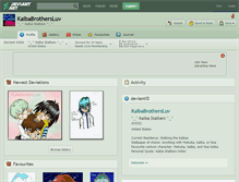 Tablet Screenshot of kaibabrothersluv.deviantart.com