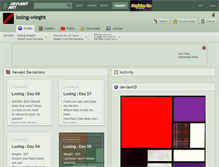 Tablet Screenshot of losing-wieght.deviantart.com