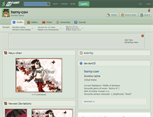 Tablet Screenshot of horny-cow.deviantart.com