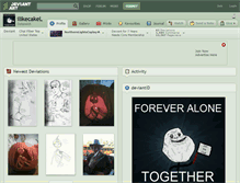 Tablet Screenshot of ilikecakel.deviantart.com