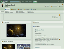 Tablet Screenshot of crashdandicoot.deviantart.com