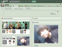 Tablet Screenshot of jark86.deviantart.com