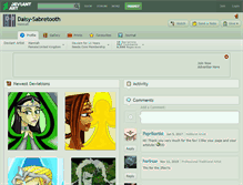 Tablet Screenshot of daisy-sabretooth.deviantart.com