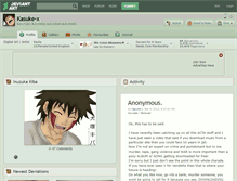 Tablet Screenshot of kasuke-x.deviantart.com