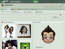 Tablet Screenshot of dankershaw.deviantart.com